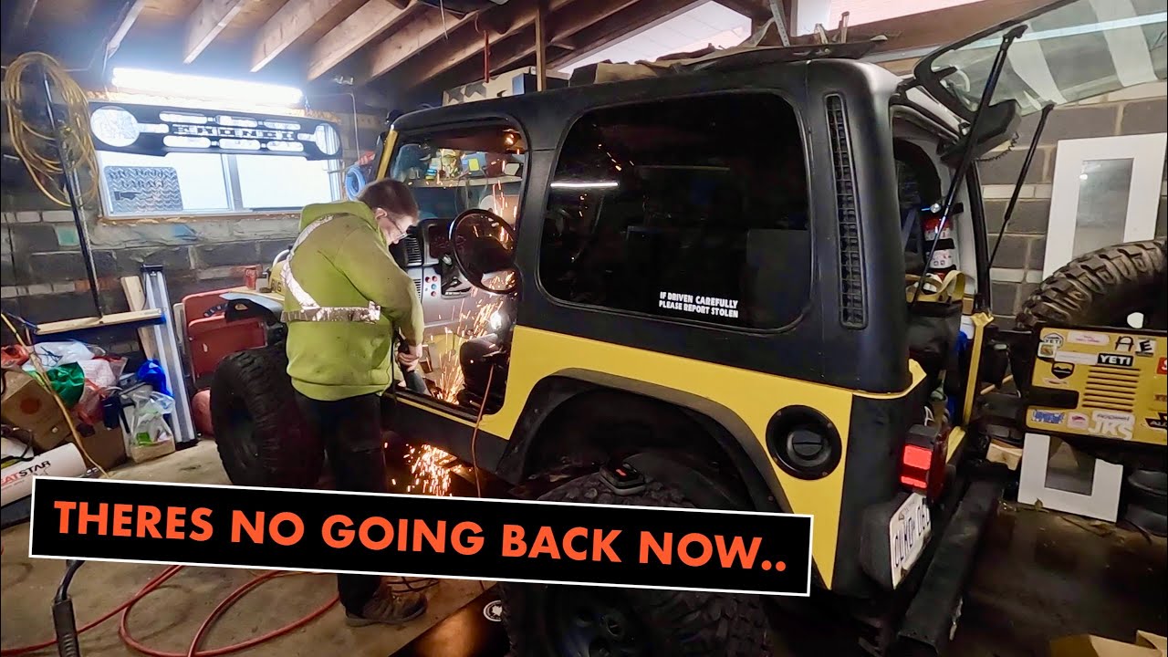 Замена опор пола и кузова Jeep TJ