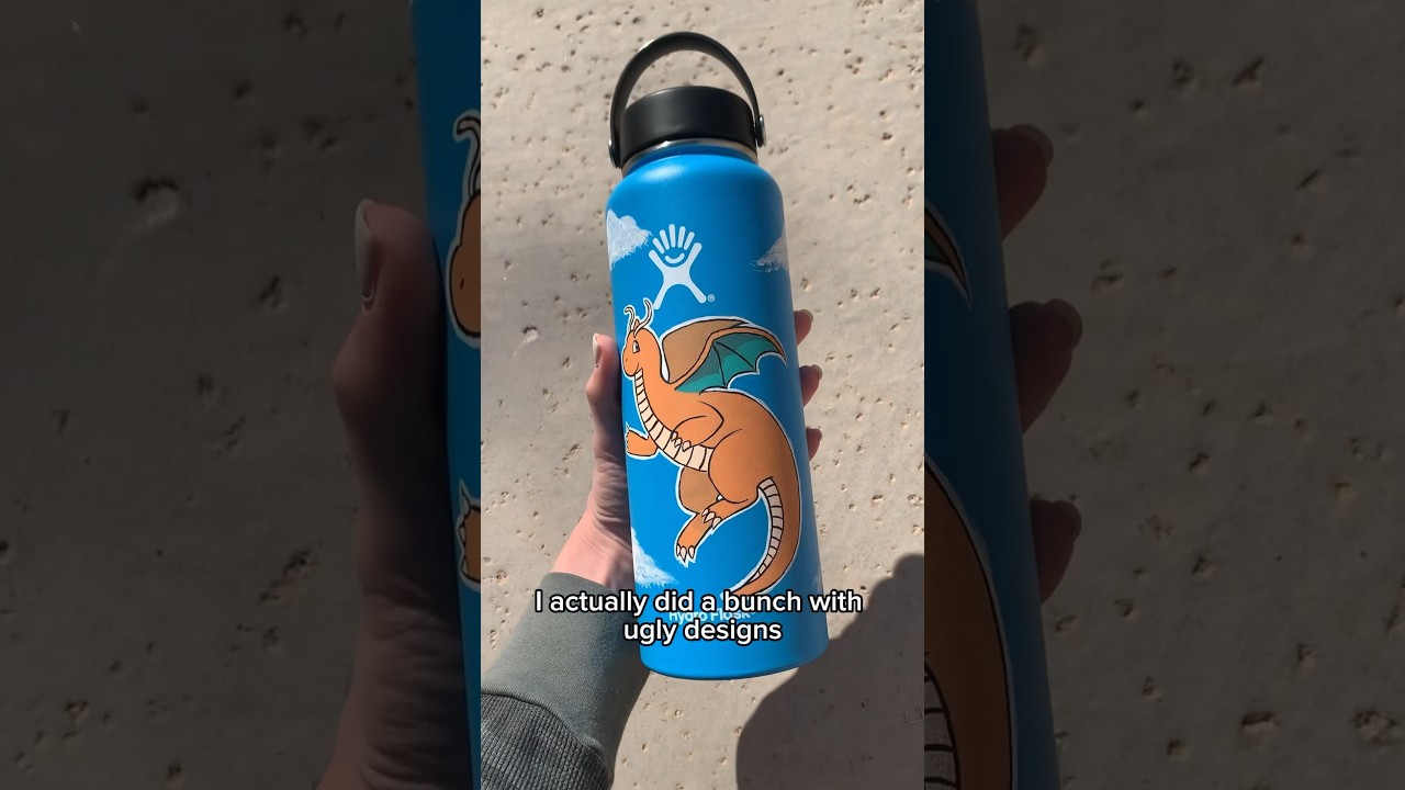 I lost my mind and painted 100 hydroflasks 🫠