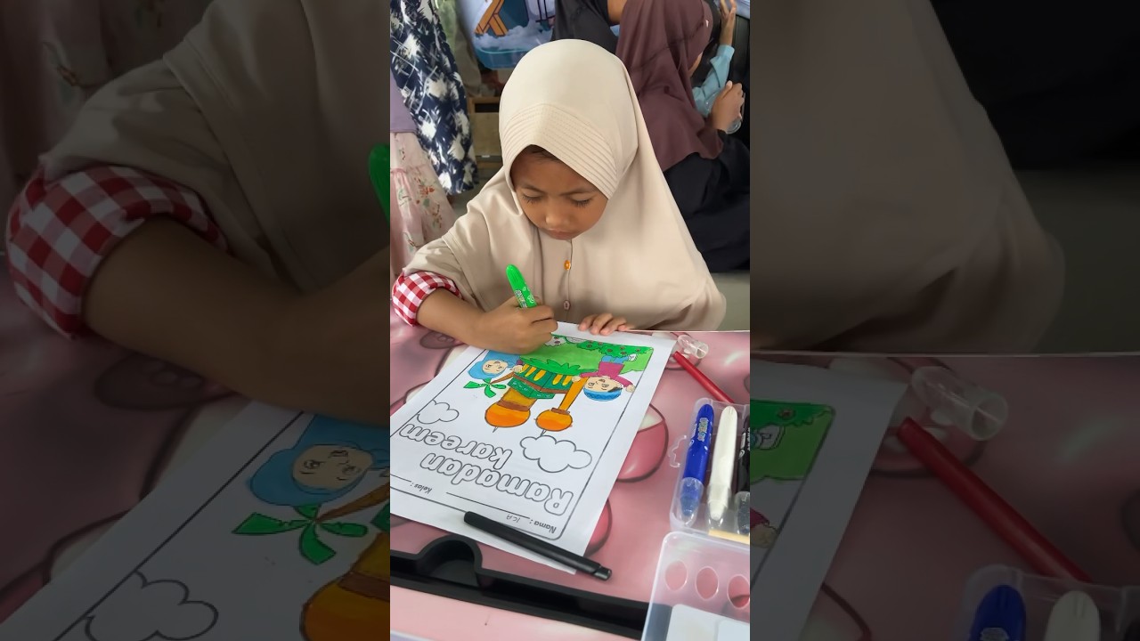 Masyallah kaka icca ikut lomba mewarnai #shortsvideo #lomba #mewarnai