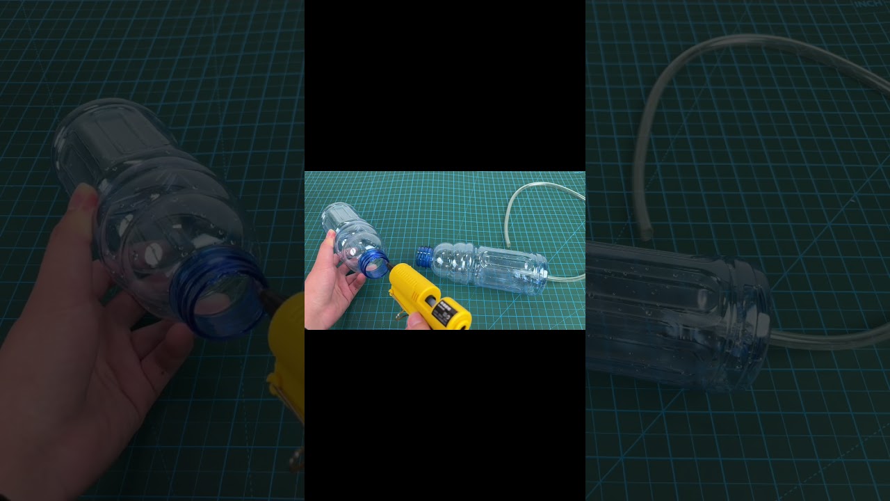 Homemade Plasma Gun?! | ASMR Build with Bottles & Fire #Shorts
