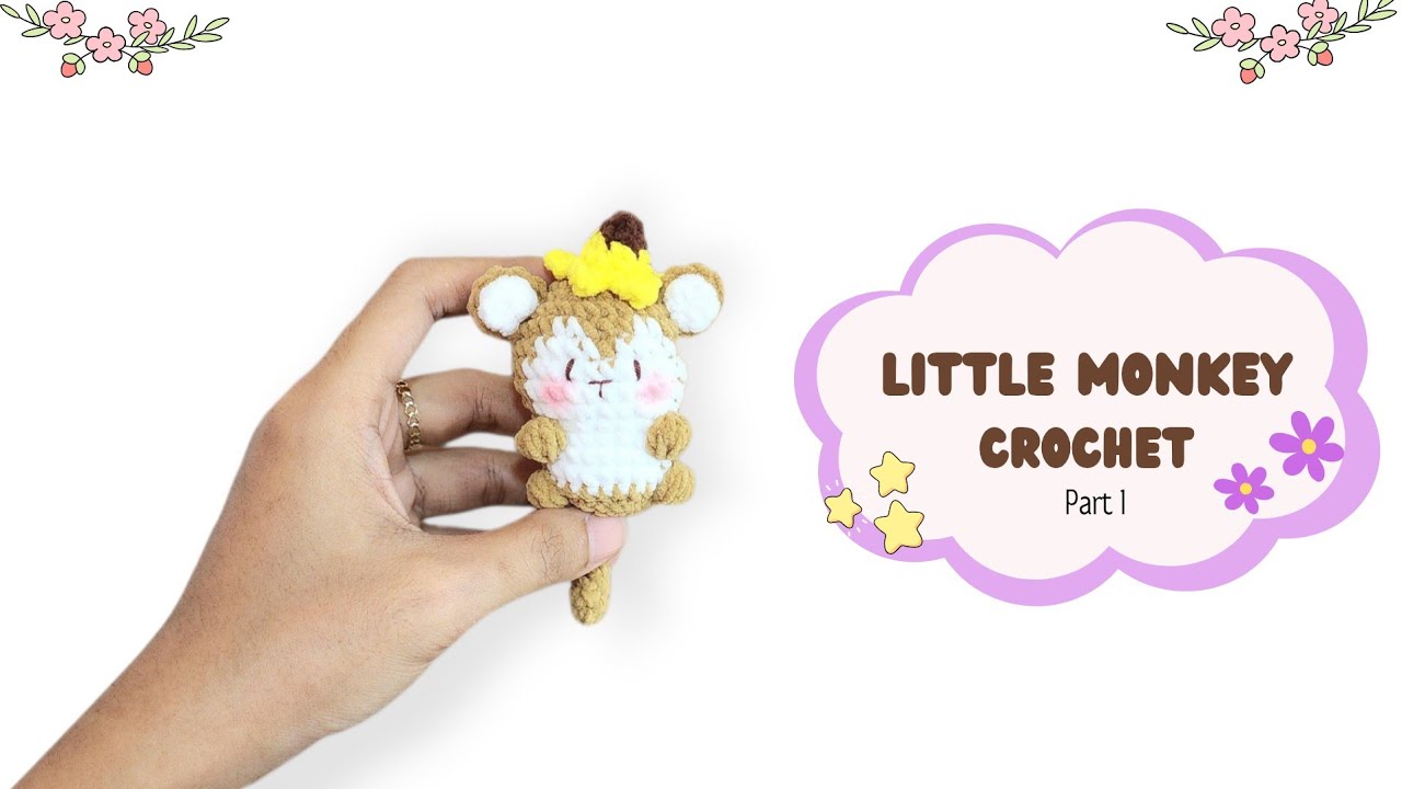 Little Monkey Crochet Amigurumi Tutorial (1/2) | Easy & Cute Step-by-Step Guide
