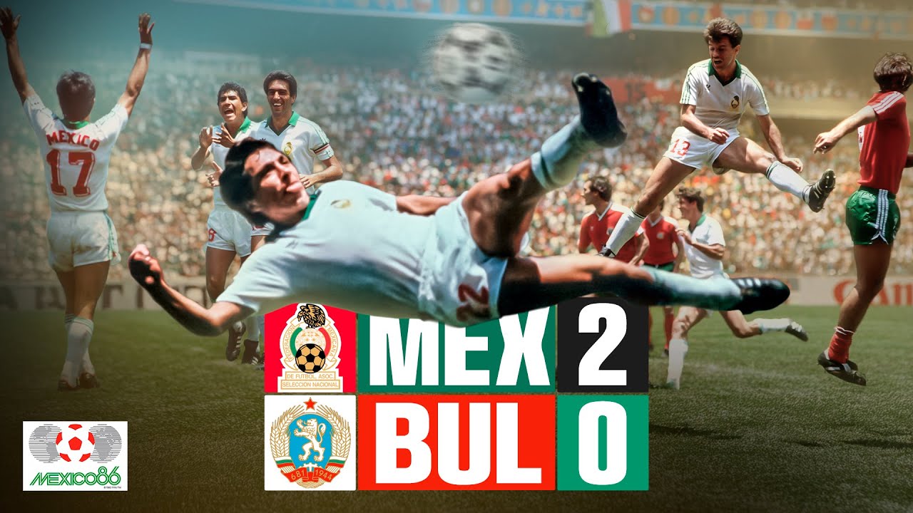 La TIJERA de MANUEL NEGRETE que nos llevo al QUINTO PARTIDO en 1986 🏆 México 2-0 Bulgaria⚽