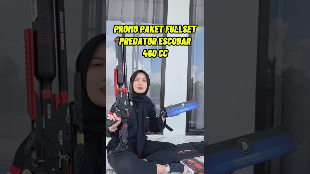 LEBIH HEMAT & LENGKAP ‼ PAKET FULLSET SENAPAN PCP PREDATOR ESCOBAR 460CC