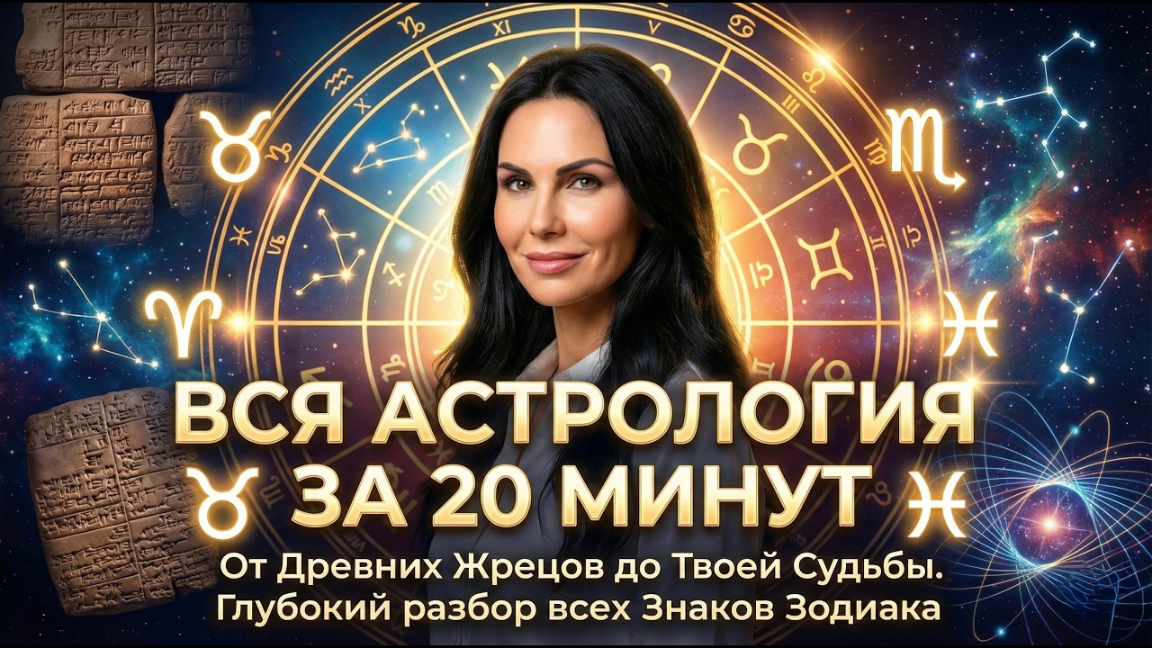 ВСЯ АСТРОЛОГИЯ ЗА 20 МИНУТ: От Древних Жрецов до Твоей Судьбы. Глубокий разбор всех Знаков Зодиака