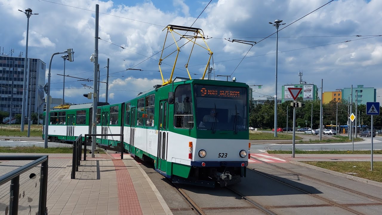 ČKD Tatra KT8D5 #523 na linke 9.
