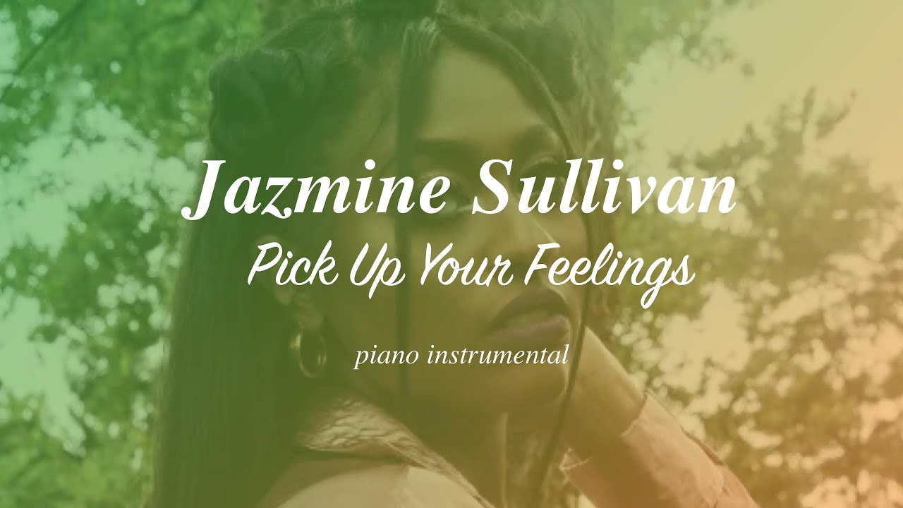 Jazmine Sullivan - Pick Up Your Feelings | Piano Instrumental (Karaoke & Lyrics)