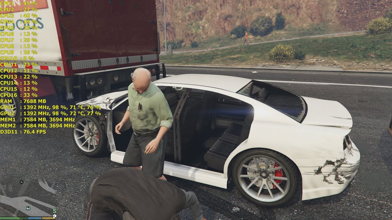 Grand Theft Auto V Fps Gameplay | Gtx 980 Ti Sli | Windows 10 | Advanced On | 4K UHD