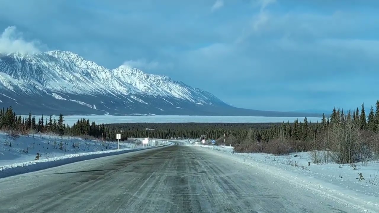  Alaska Highway Whitehouse to Tok with border footage 