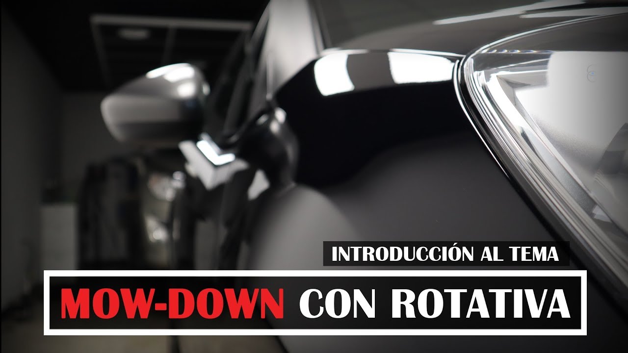Como pulir con ROTATIVA rápido y seguro usando el concepto de MOW DOWN