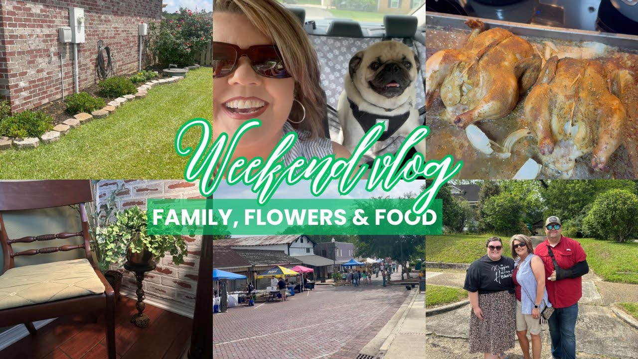 FAMILY, FLOWERS, & FOOD + THRIFT FLIP! WEEKEND VLOG #thriftflip #weekend #vlog