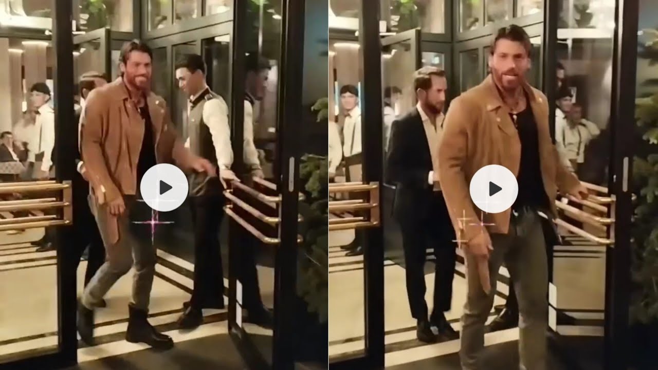 CAN YAMAN IS OUTSIDE THE HOTEL THIS EVENING, BEFORE GOING TO WATCH THE CHAMPIONS LEAGUE MATCH