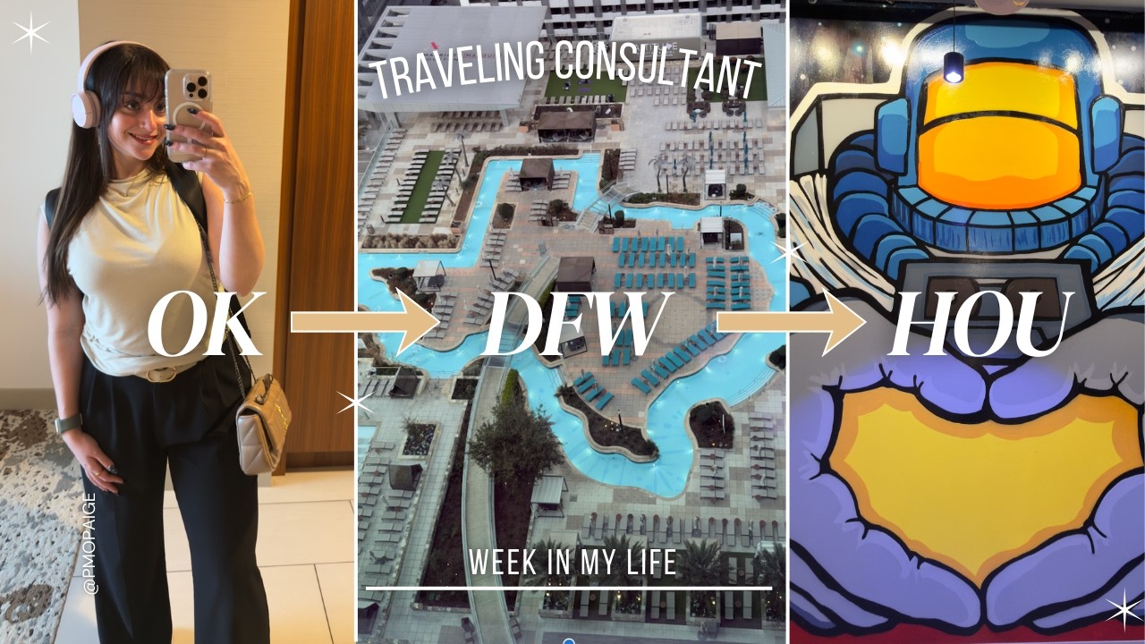 Week in My Life as a Traveling Consultant | Houston Work Trip + Workouts + After Hours
