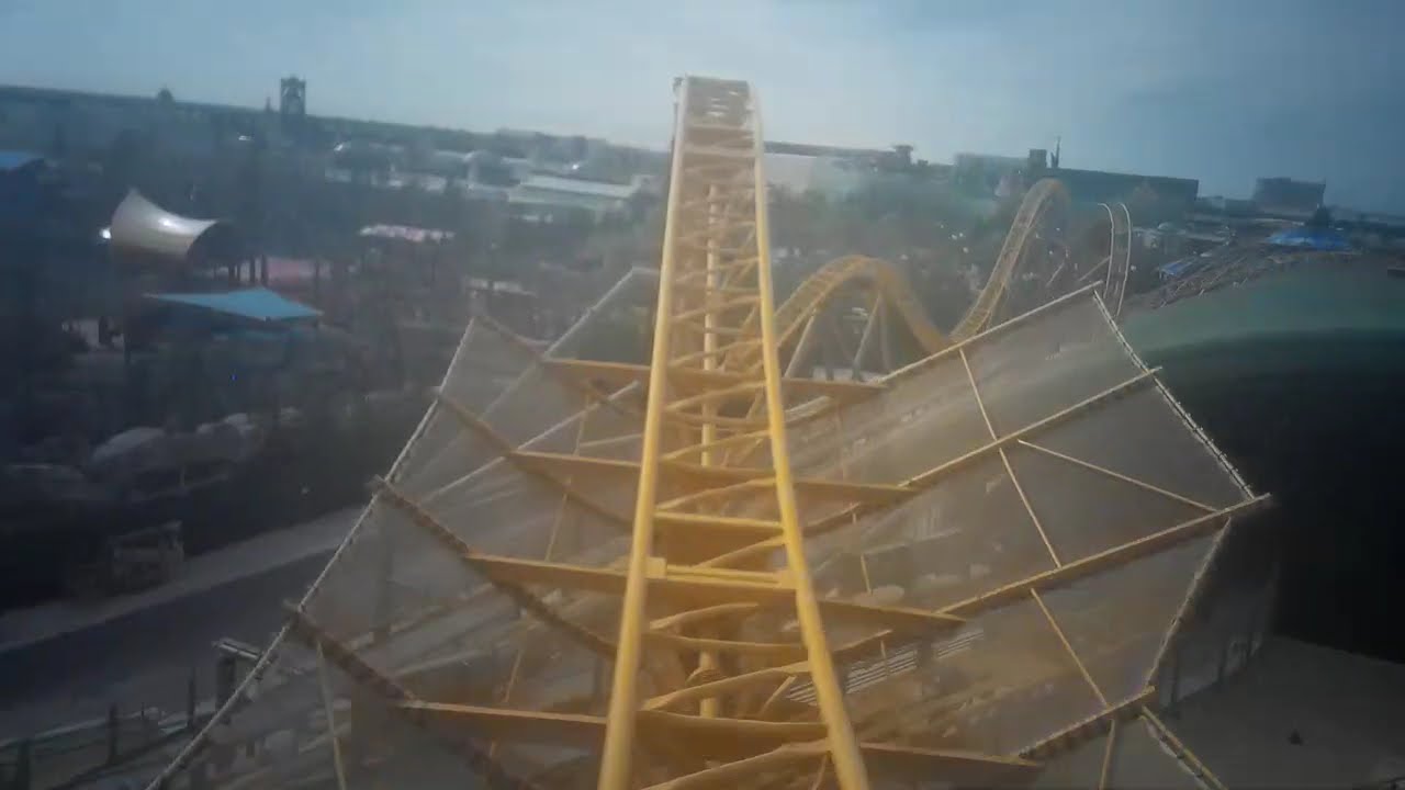 Universal Epic Universe Stardust Racers Yellow Side On-Ride (No Copyright)