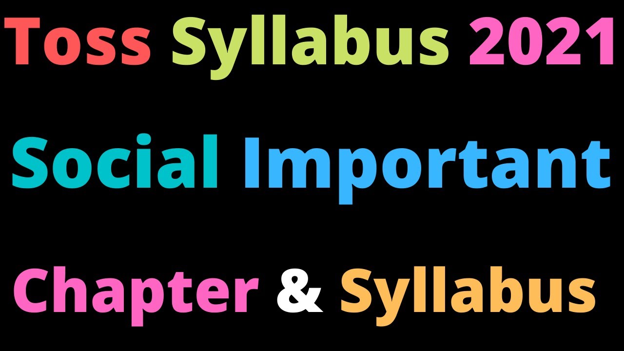 10 Class Toss Social Syllabus Chapters & Model Paper 2021 Toss SSC Social Syllabus/Content 2021