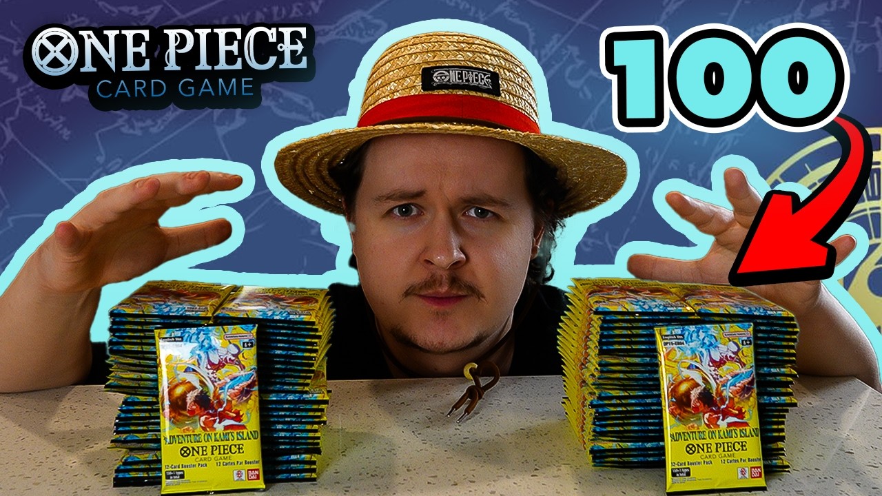 Мы открыли 100 пачек OP-15: Adventure on Kami's Island / One Piece TCG