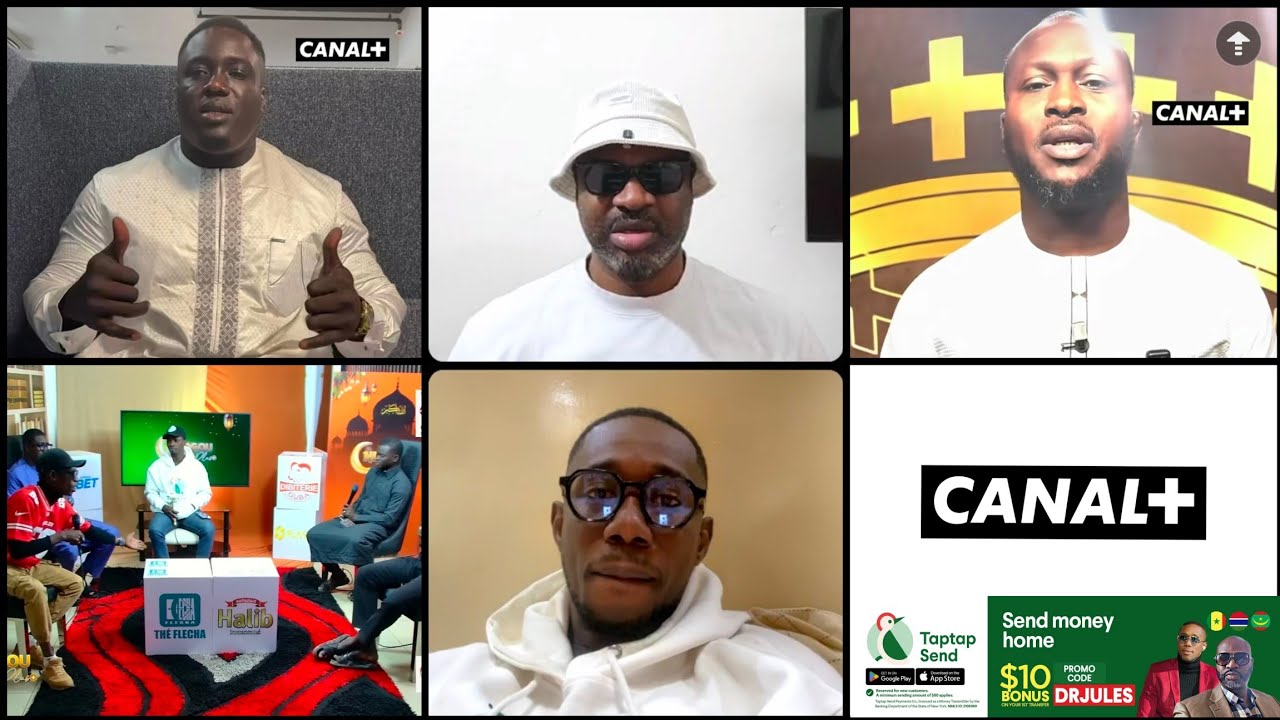 @Docteurjules recadre Lambologue et Modou Anta après leur sortie gauche sur Canal +