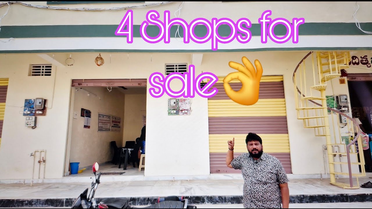 4 shops for sale in vinukonda,palnadu district cell:8074521302