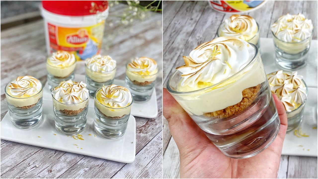 تحلية بموس الليمون و الطبقة الكرمبل المقرمشة وصفة سهلة و بسيطة