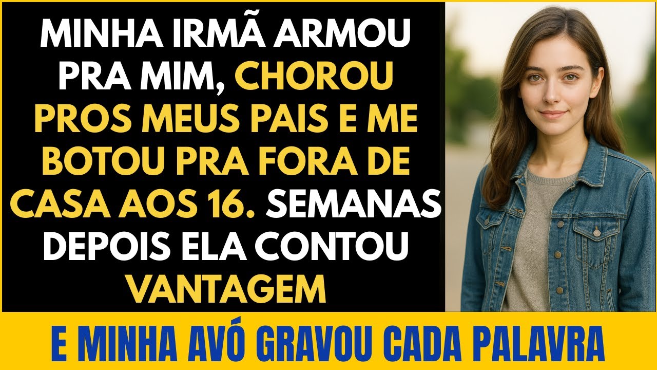Minha Irmã Armou Pra Mim, Chorou Pros Meus Pais E Me Botou Pra Fora Aos 16. Até Que Minha Avó...
