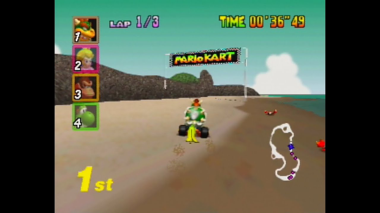 Mario Kart 64 - Koopa Troopa Beach [N64]