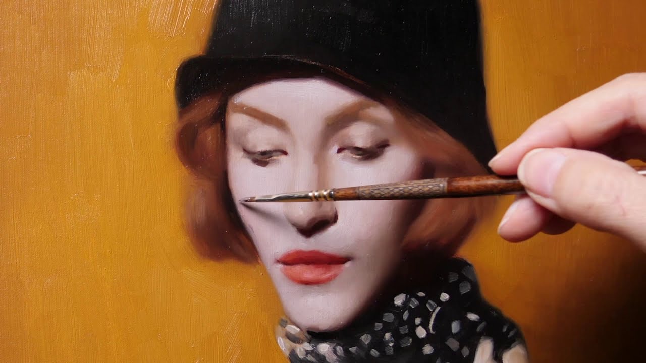 Painting 'Varvara' with Cornelia Hernes