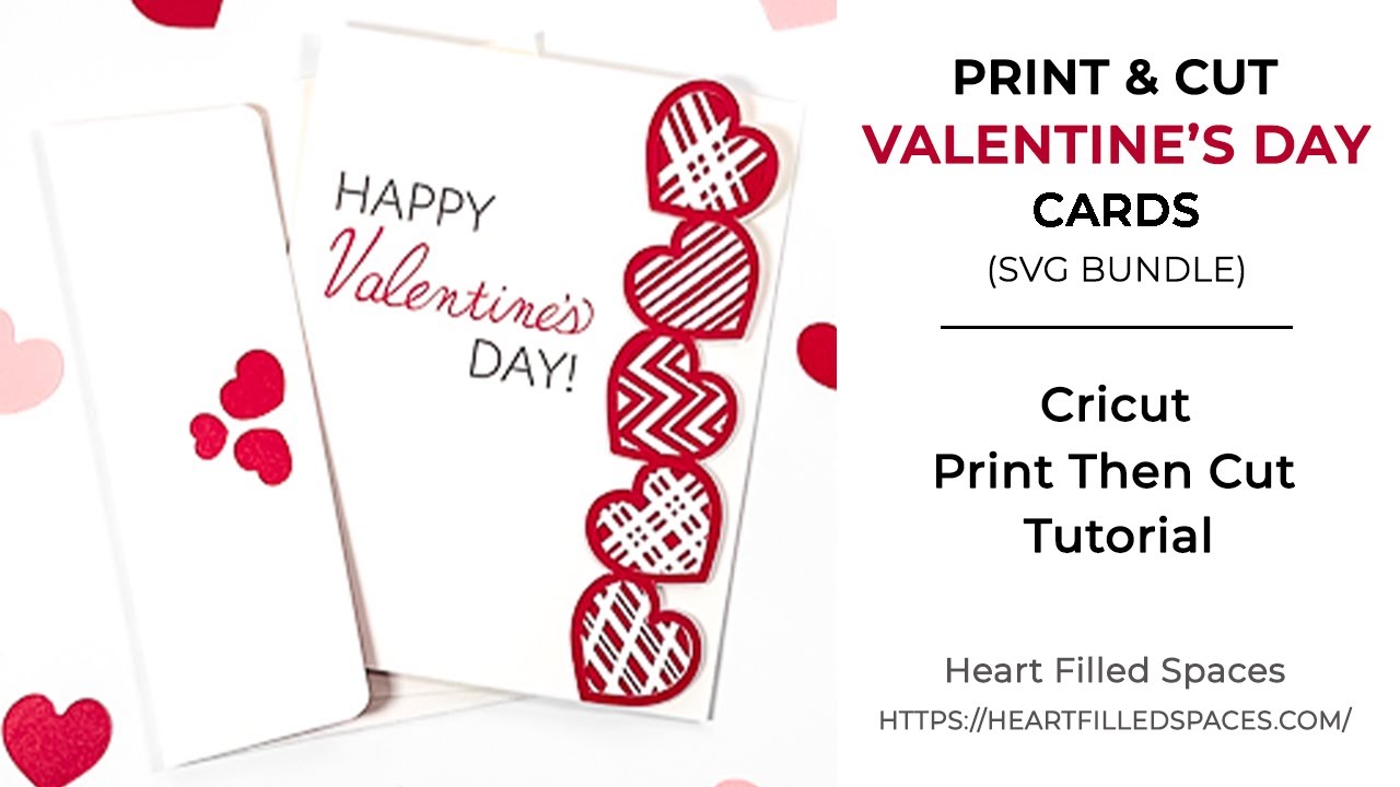 Print Then Cut Valentine Cards in Cricut Design Space