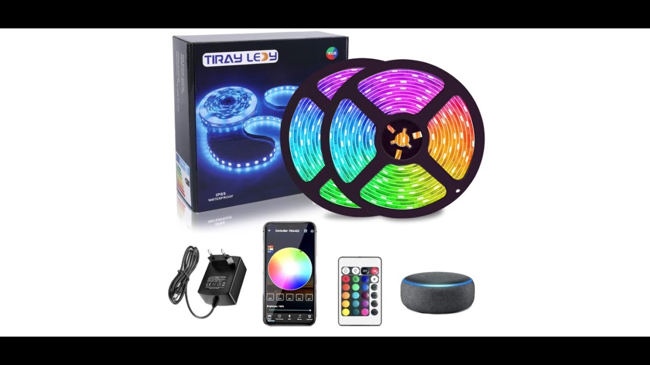 Tiras de LED Wifi Tiray compatible con Alexa y Google home para iOS y Android