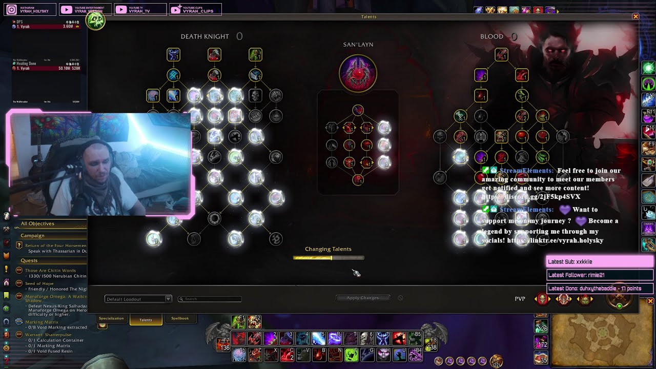 Vye Discovers The DK Midnight Pre-Patch Talents