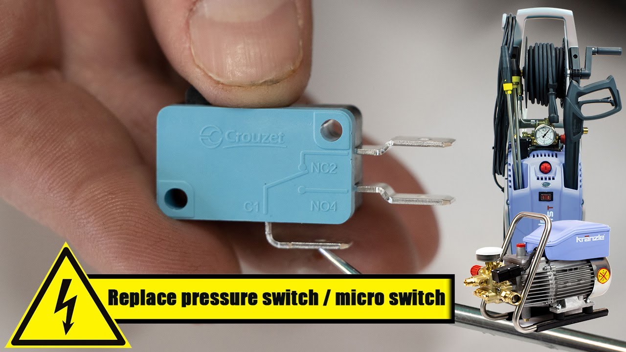 Replace micro switch aka pressure switch | Electrical troubleshooting Kranzle pressure washers