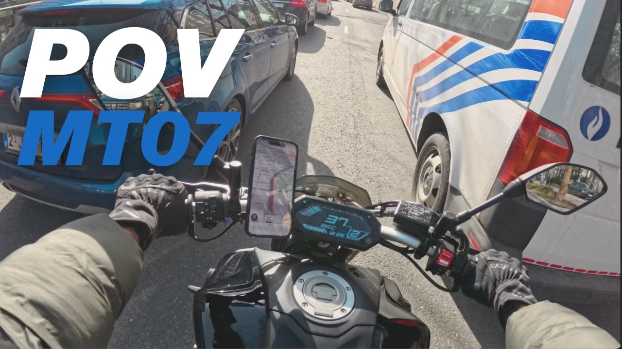 I GOT STUCK IN TRAFFIC ON MY MT-07 ARROW 🔥 PURE SOUND