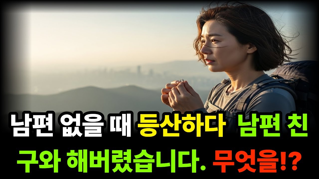 l황혼 사연l 남편친구랑 이러면 안되는데, 남편친구가 남편보다 더 잘한대요... 등산에서부터 잘못됐습니다. l시니어사연ll황혼연애l황혼결혼ll감동사연l