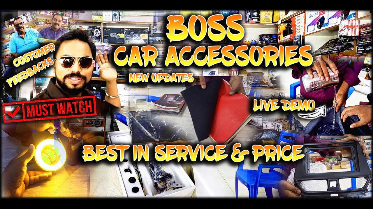 MASS CAR ACCESSORIES @ BOSS TRICHY BEST IN SERVICE & PRICE -NEW UPDATES #IRFAN #car SIMPLYIRFAN