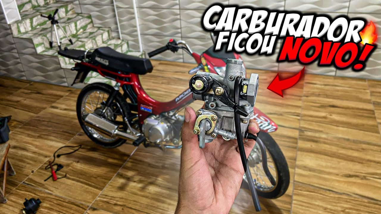 COMO LIMPAR O CARBURADOR DA MOBILETE 4 TEMPOS ! ( moby4 tempos)