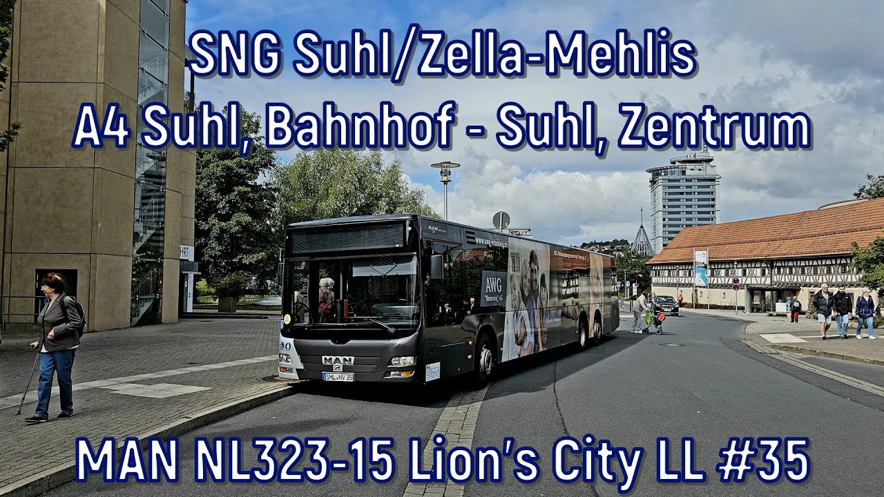 SNG Suhl/Zella-Mehlis - Linie A4, MAN NL323-15 Lion's City LL #35