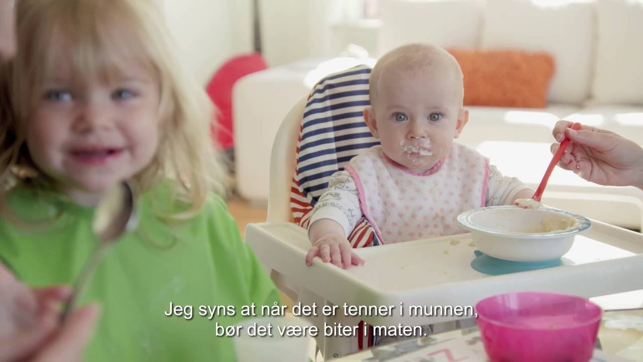 Når barnet er 8 mnd: Fra mos til vanlig mat