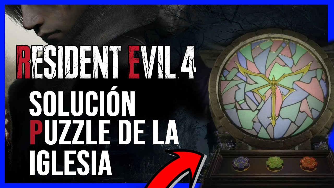 RESIDENT EVIL 4 REMAKE | PUZZLE DE VIDRIO DE LA IGLESIA SOLUCIÓN GUÍA PASO A PASO | PS5