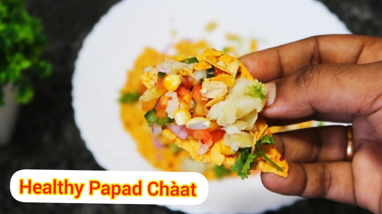 Masala Papad Chaat | How To Make Masala Papad | Easy & Quick Indian Starter | Street Style Snack