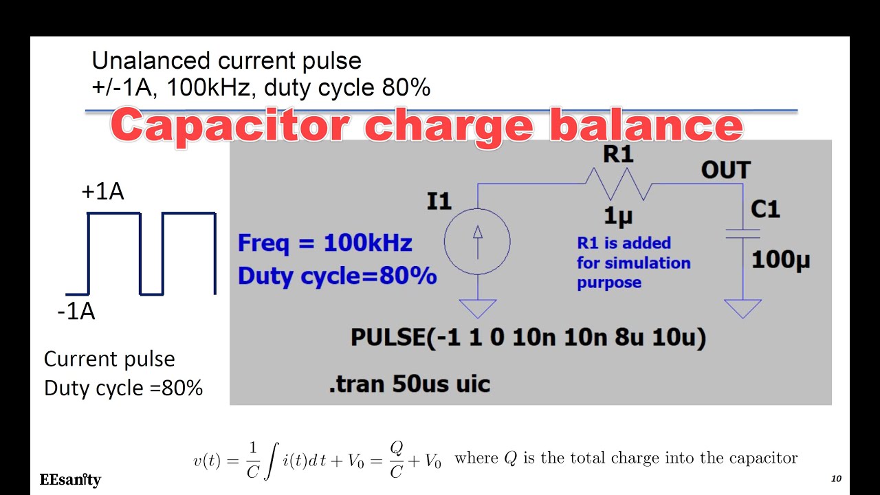 Capacitor charge balance