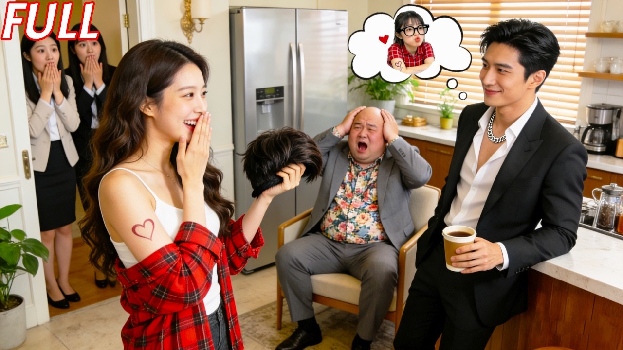 Gadis ini menarik wig ketua tim… CEO tertawa saat sadar🤣—dia gadis yang menciumnya malam itu!😳💖