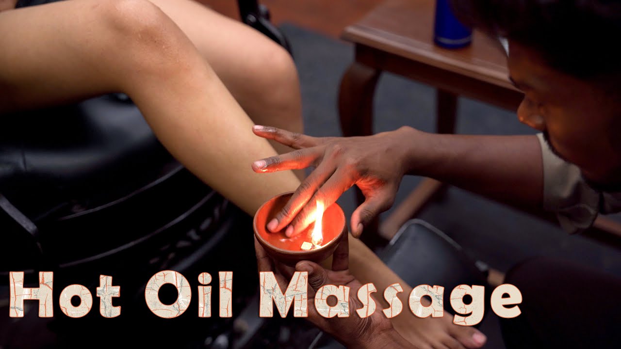 Relaxing Hot Oil Foot Massage ASMR | Indian Massage
