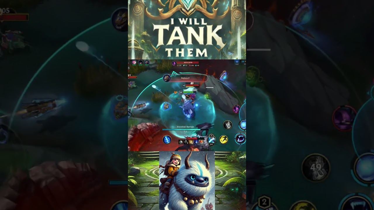 Nunu Wild Rift Jungle Tank Gameplay: Tanking Everyone Ep2 #wildrift #leagueoflegends