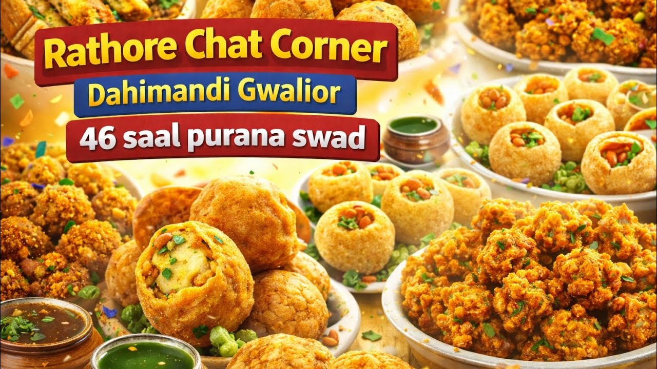 46 Saal Purana Swad 😍 | Rathore Chat Corner Dahimandi Gwalior | Bread Pakoda, Pani Puri