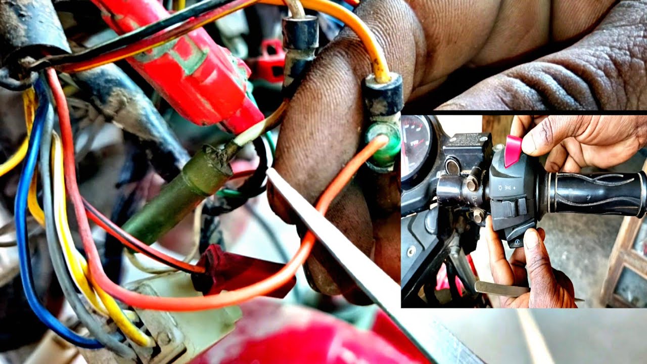 TVS Apache self start problem in self start wiring not working//TVS Apache RTR bike
