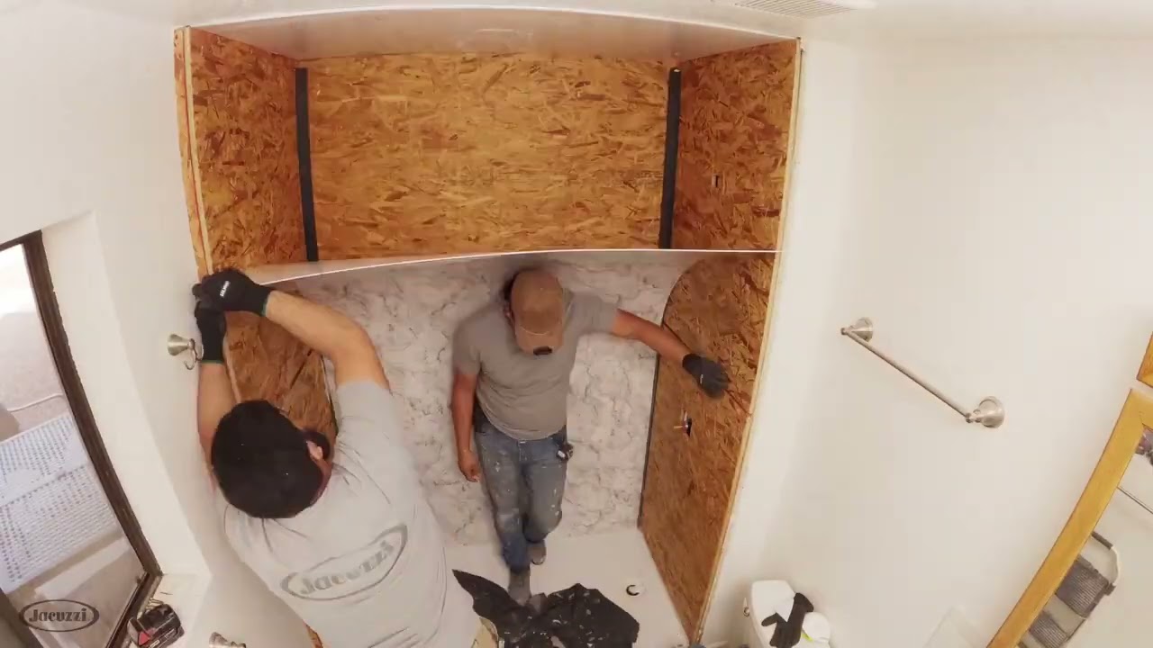 Jacuzzi Bath Remodel Installation Timelapse