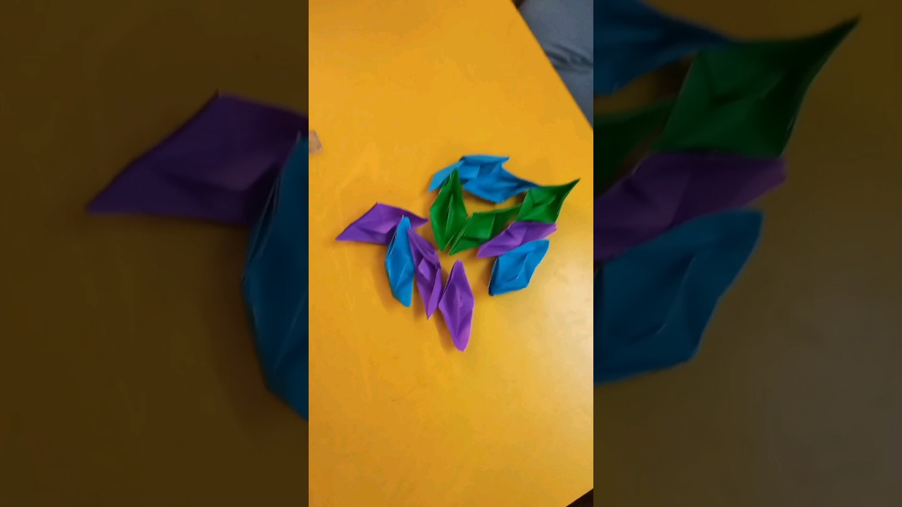 Summer craft activity (origami) #montessoritraining #montessoriactivity #salemschool