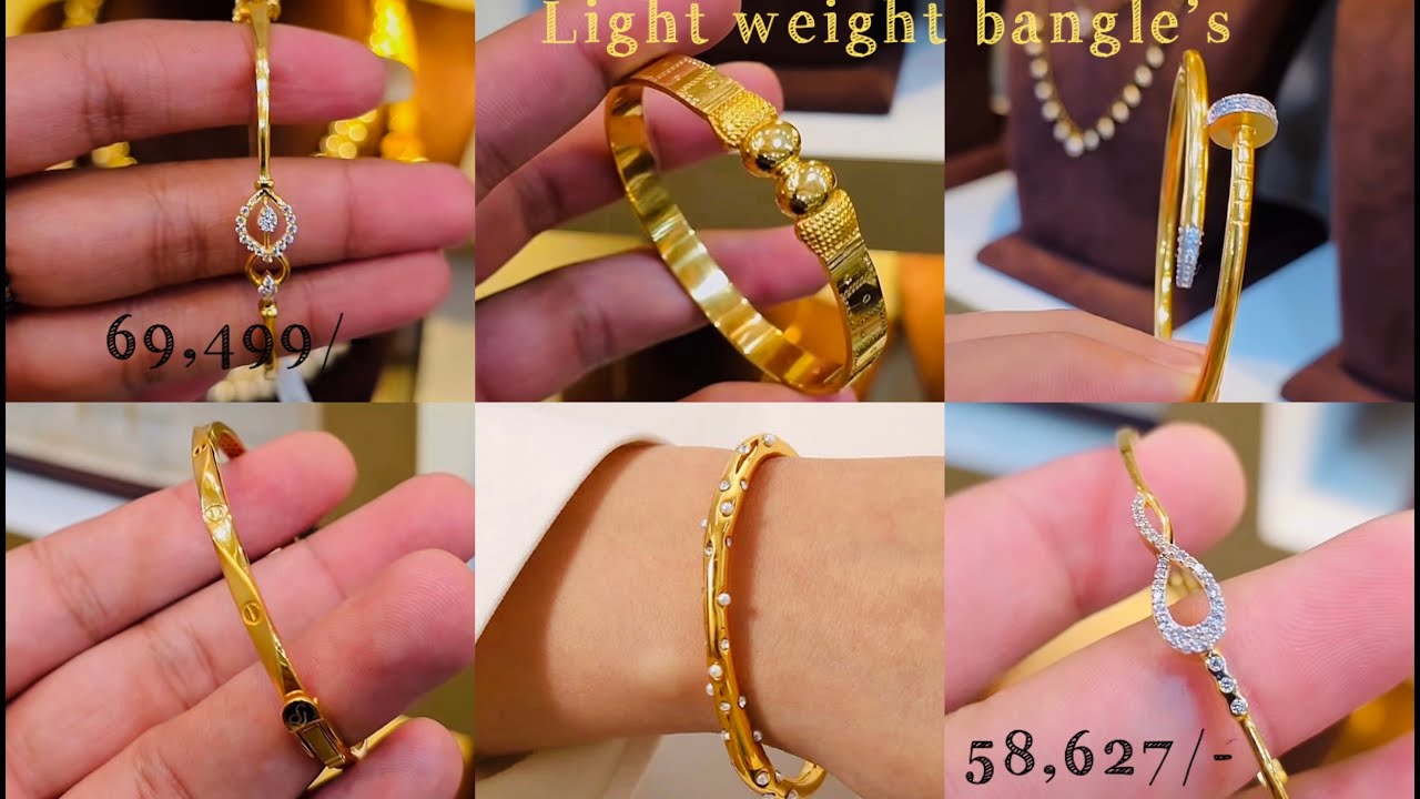 10Grams gold bangle designs with price | Simple  Gold Bangles Designs 2025