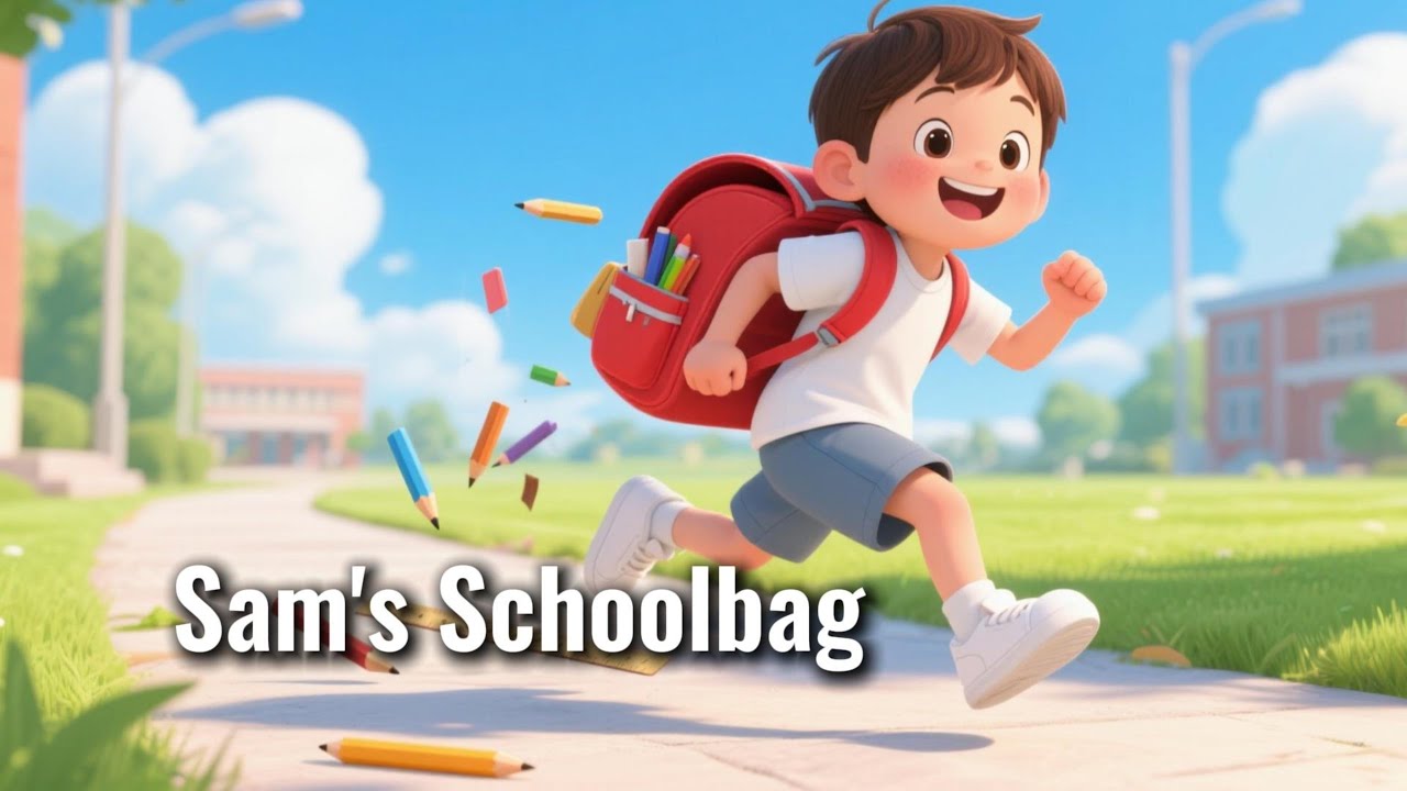Fun English Song for Kids | Sam's schoolbag – 英语儿歌 | Learn English with Music and Fun!