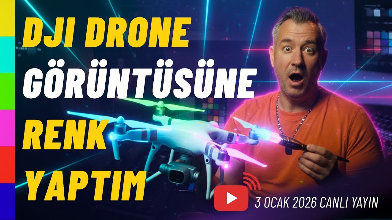 Sıfırdan Drone Görüntüsü Renklendiriyoruz! #dji #drone #renkdüzenleme