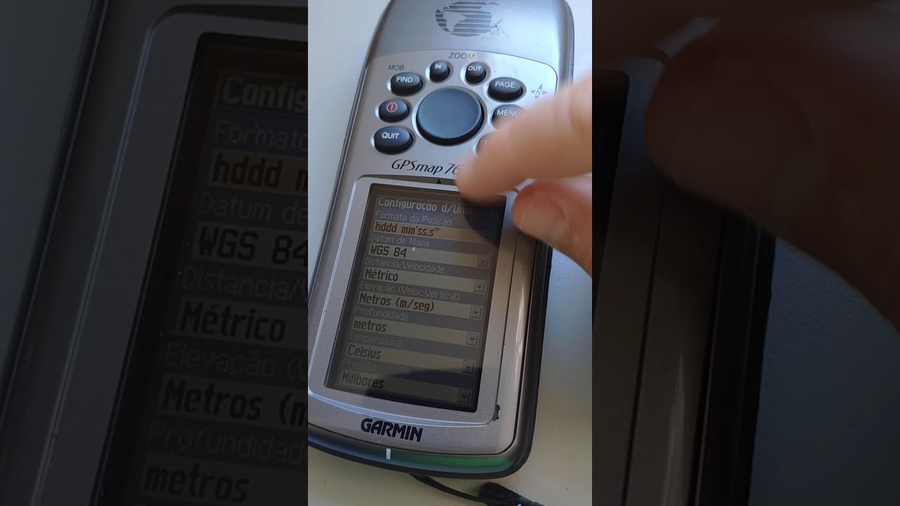 COORDENADAS GEODÉSICAS E PROJETADAS (UTM) NO GPS DE NAVEGAÇÃO GPSmap76CSx