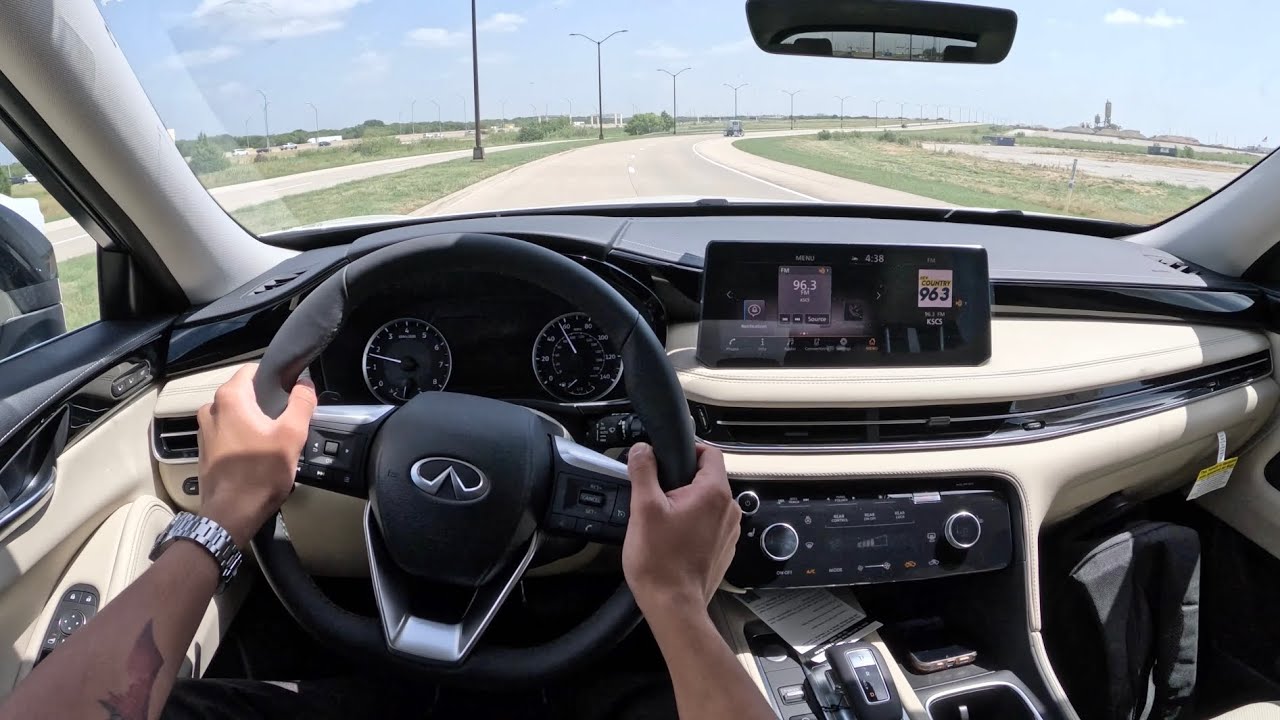 INFINITI QX60 Pure 2025 года — обзор с места водителя